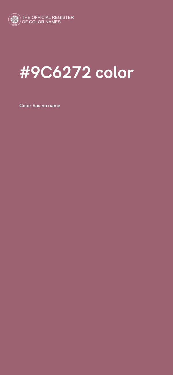 #9C6272 color image