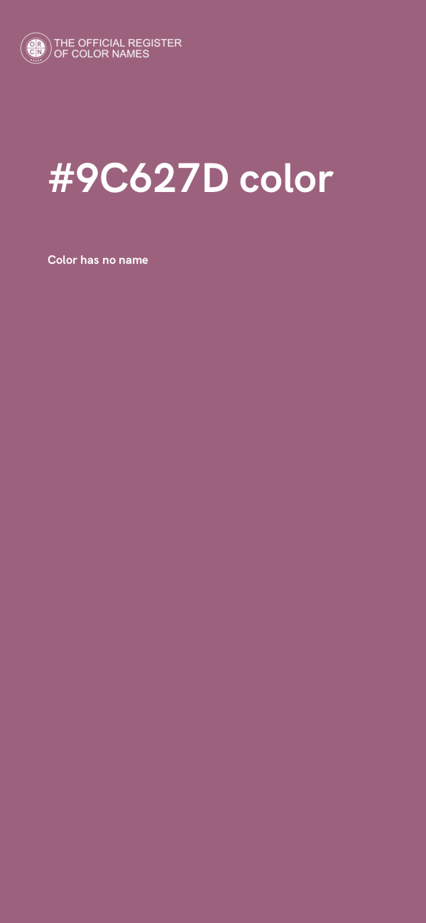 #9C627D color image