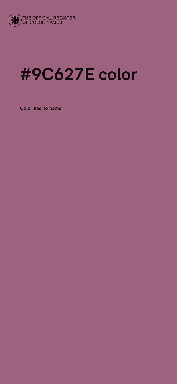 #9C627E color image
