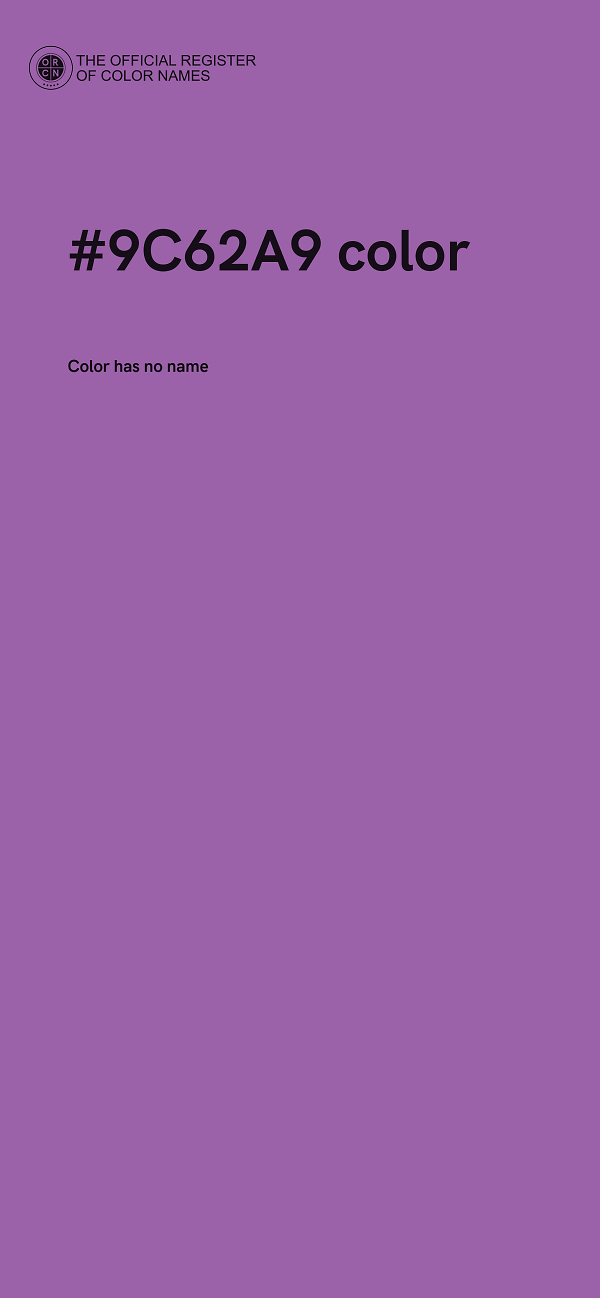 #9C62A9 color image