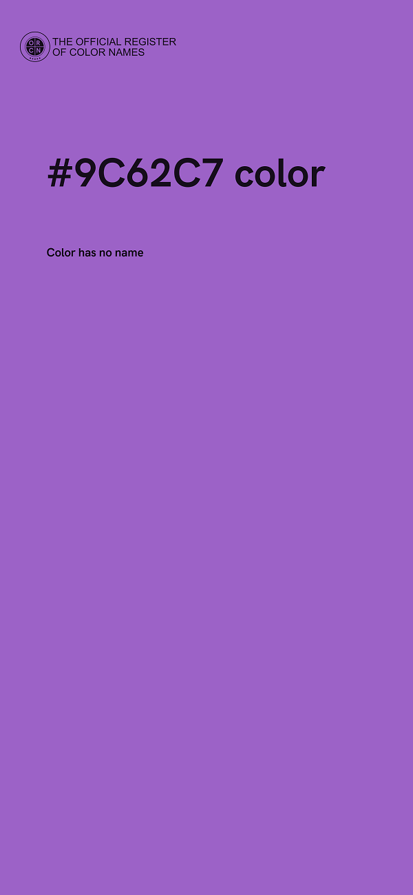 #9C62C7 color image