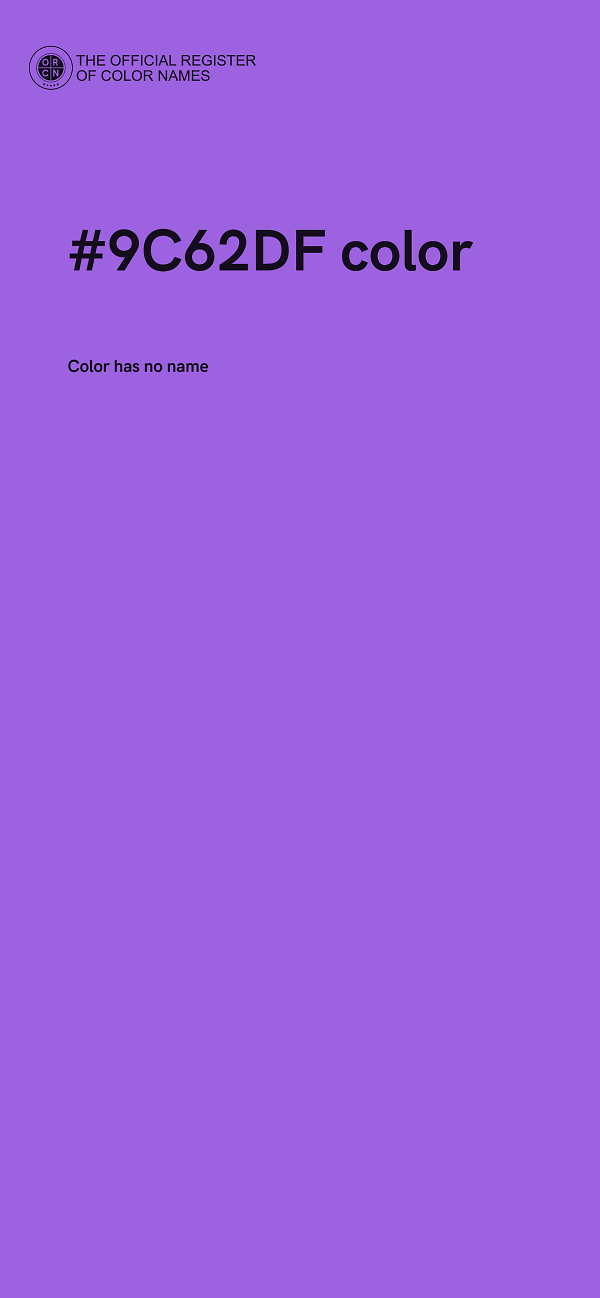 #9C62DF color image
