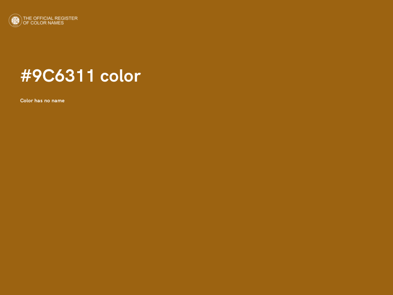 #9C6311 color image