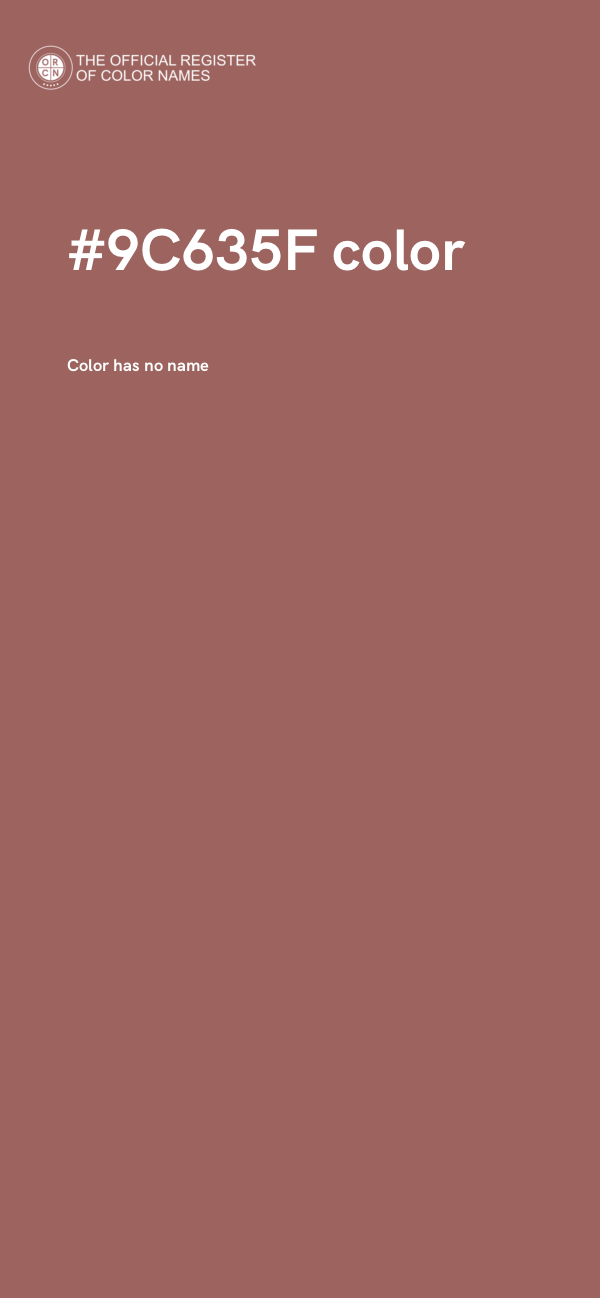 #9C635F color image