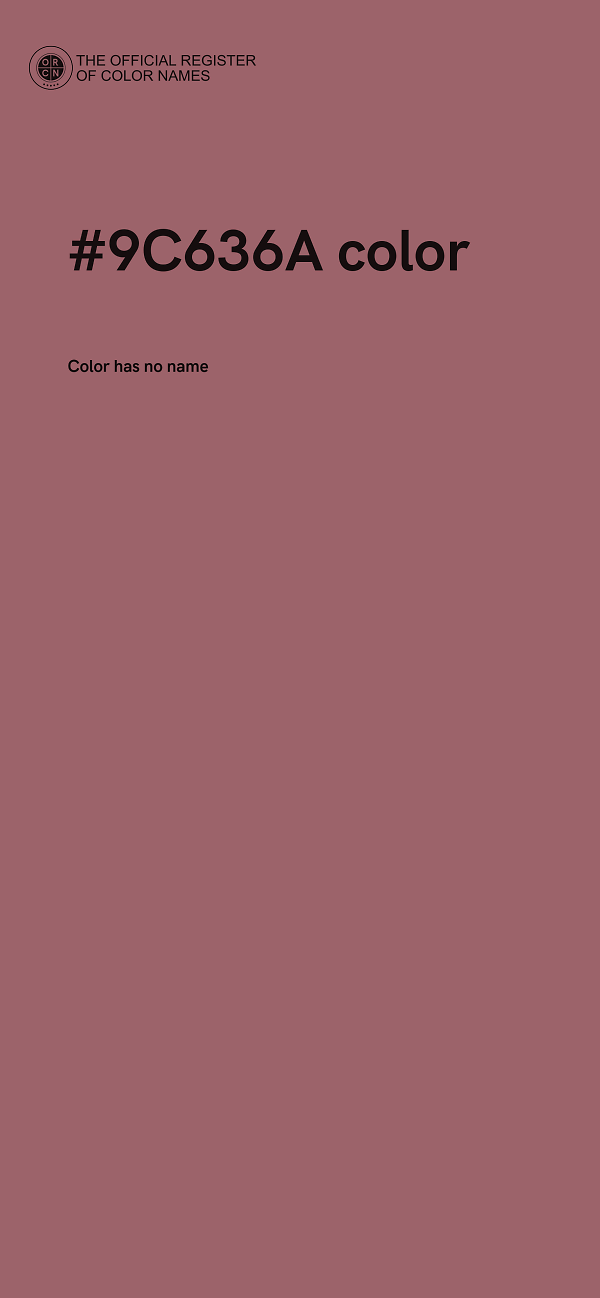 #9C636A color image