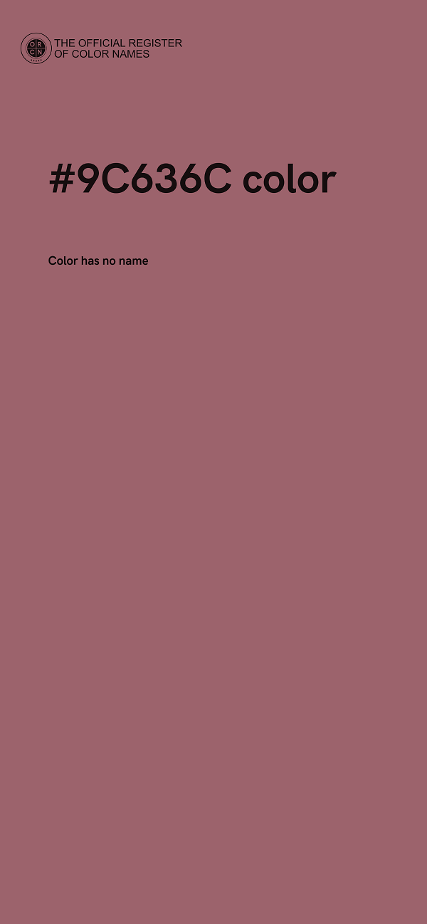 #9C636C color image