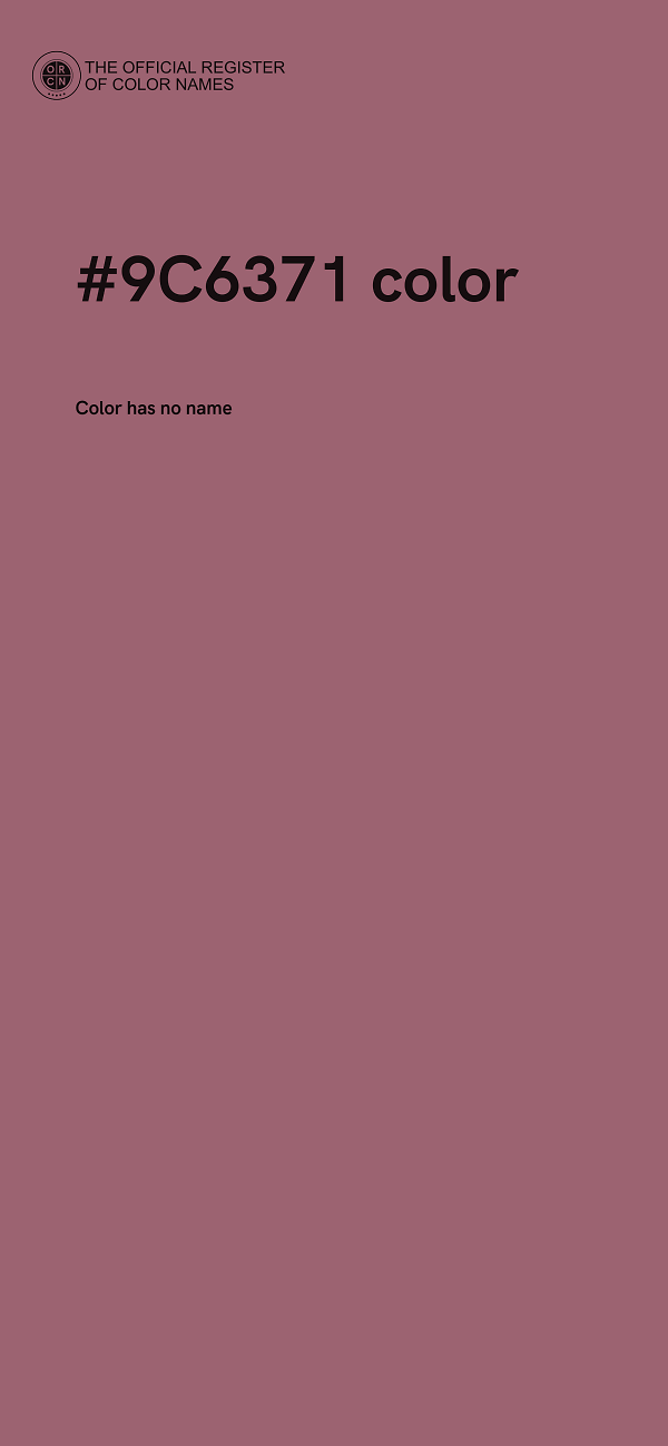 #9C6371 color image