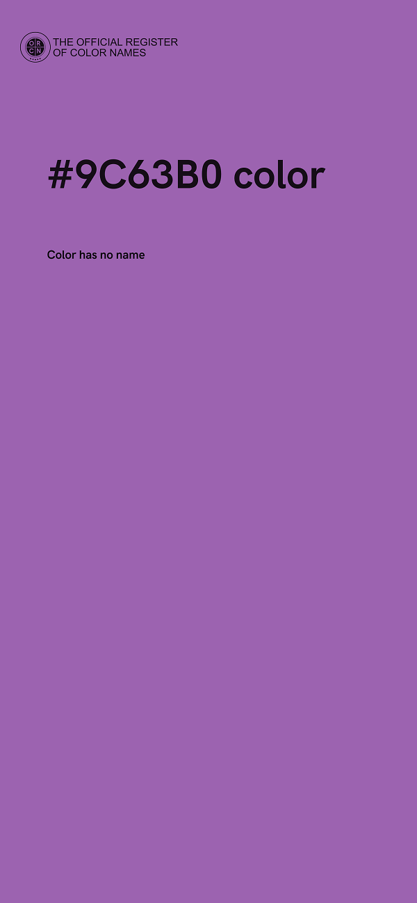 #9C63B0 color image