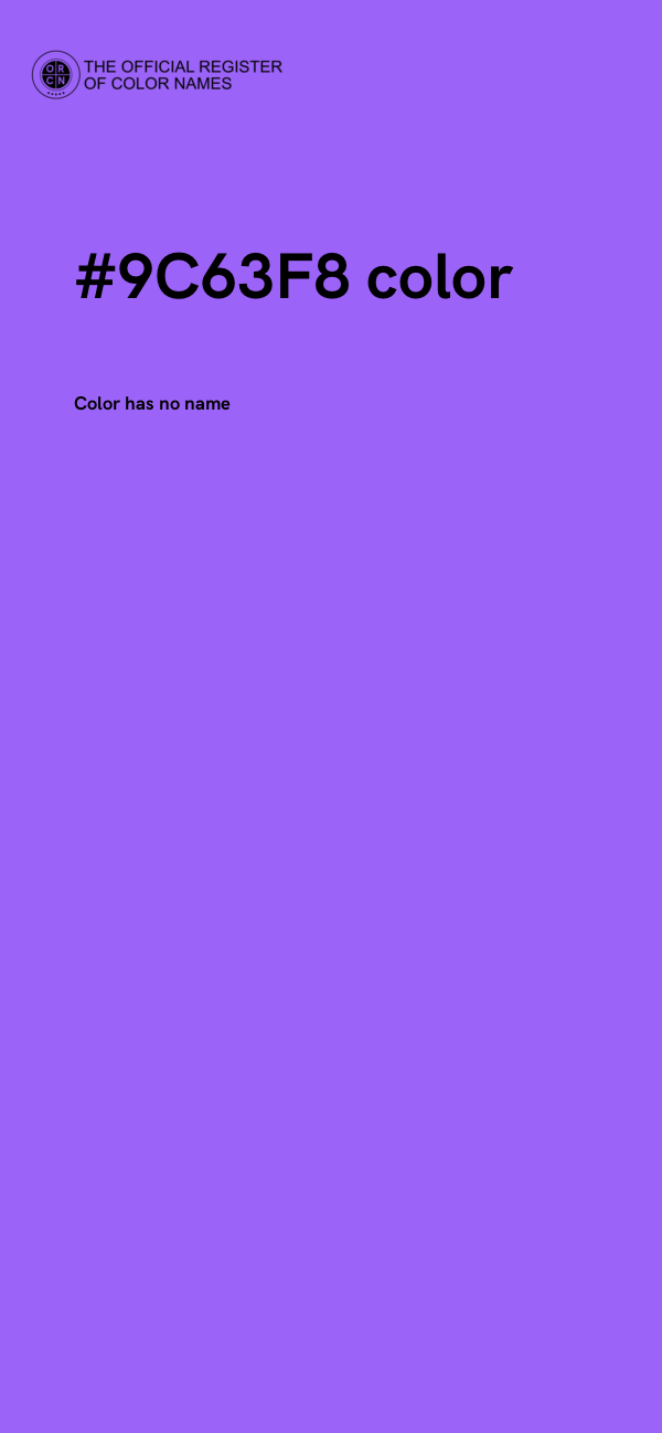 #9C63F8 color image