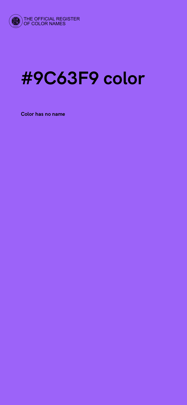 #9C63F9 color image
