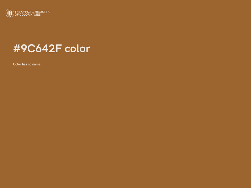 #9C642F color image