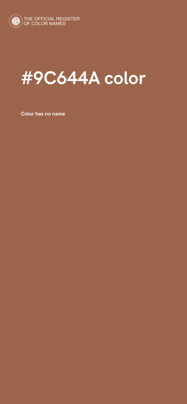 #9C644A color image