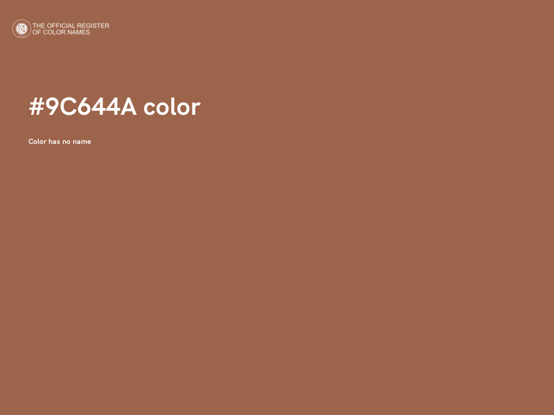 #9C644A color image
