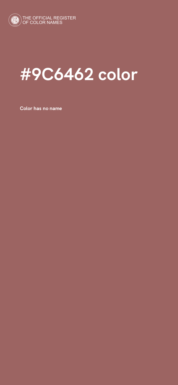#9C6462 color image