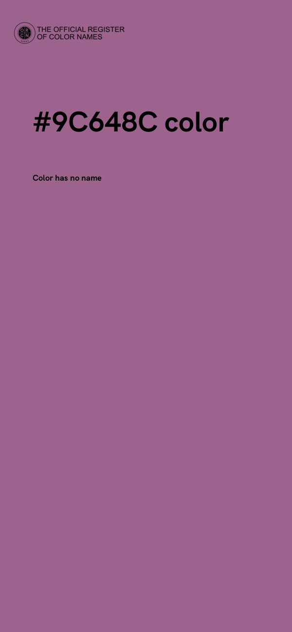 #9C648C color image