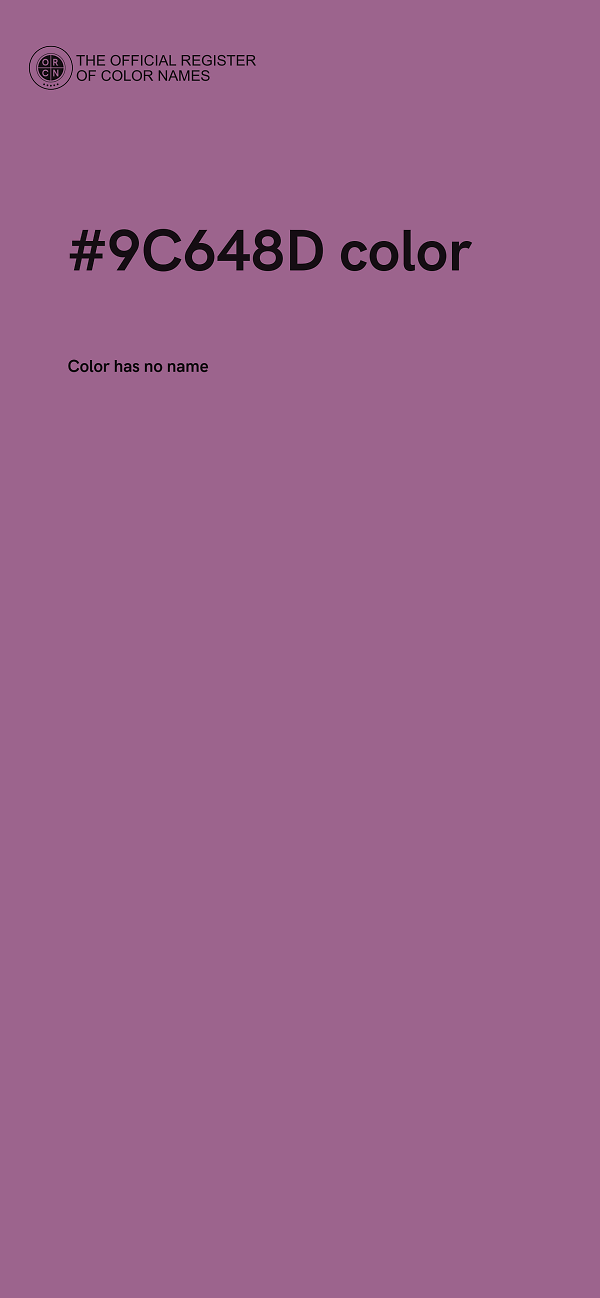 #9C648D color image