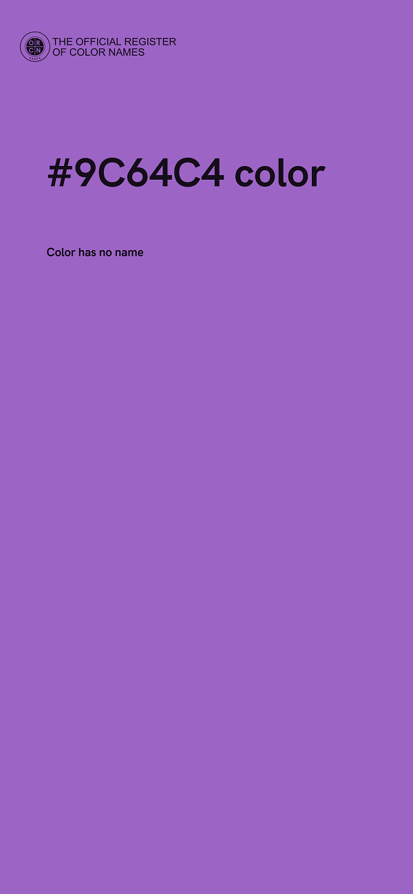 #9C64C4 color image
