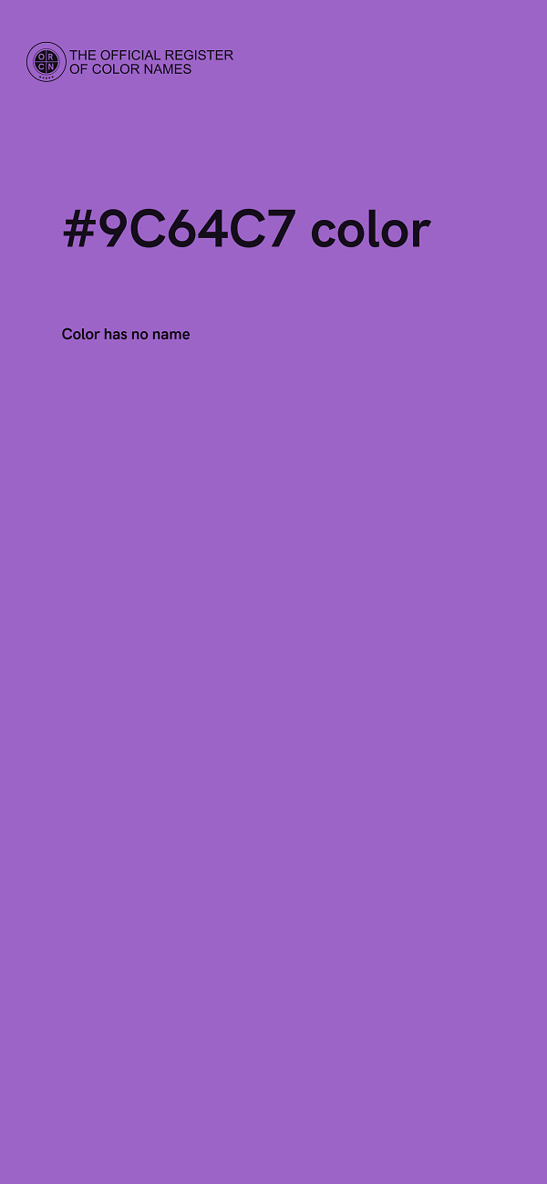 #9C64C7 color image