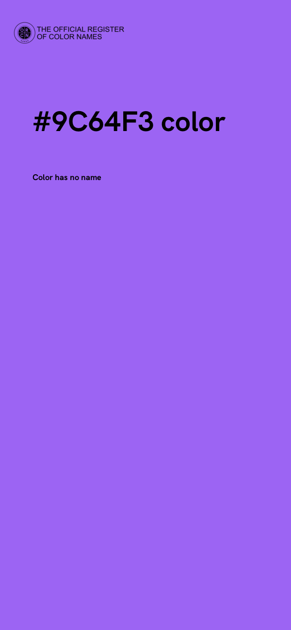 #9C64F3 color image
