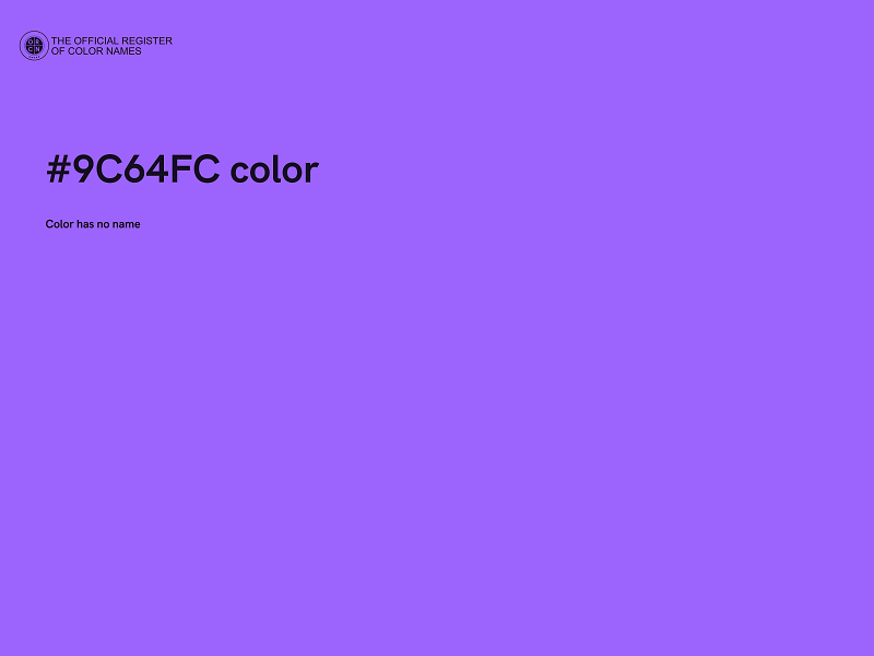 #9C64FC color image