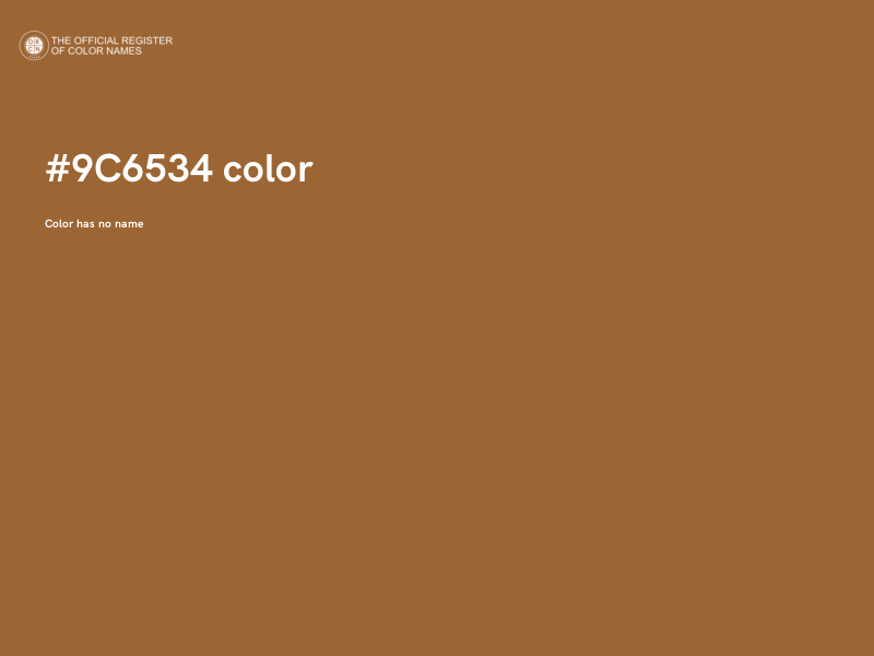 #9C6534 color image