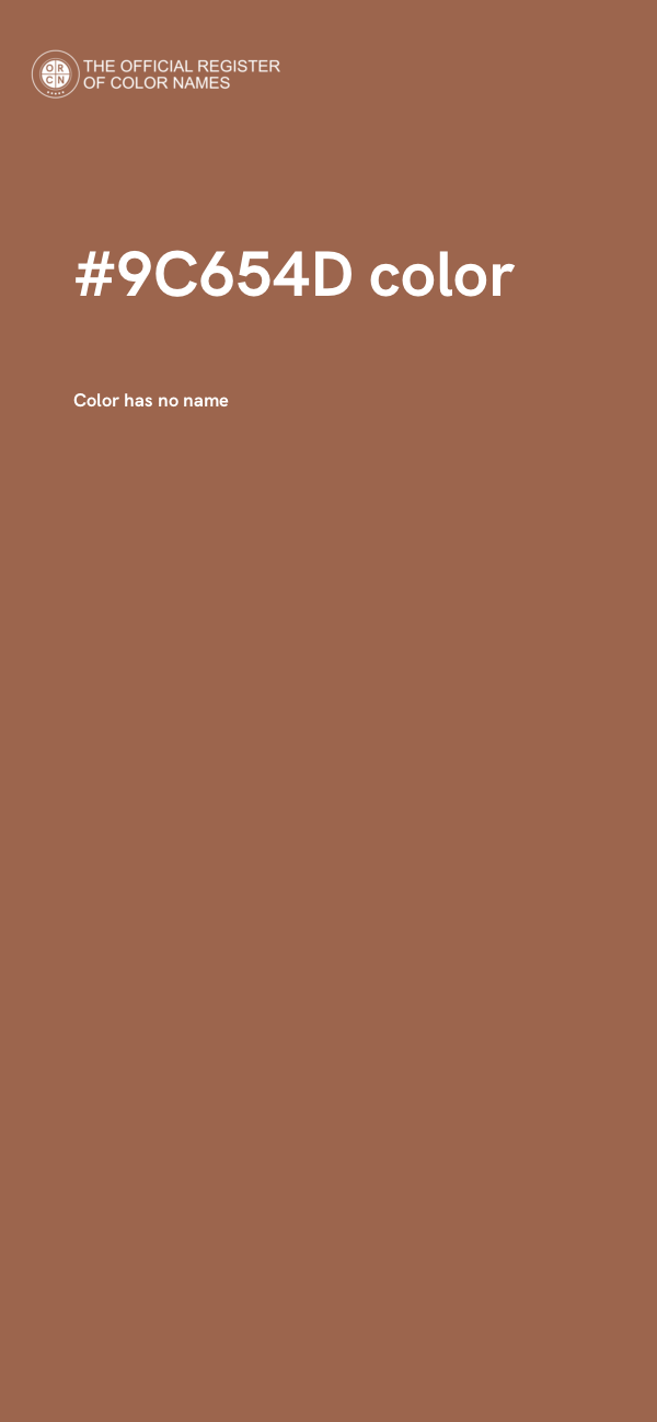 #9C654D color image