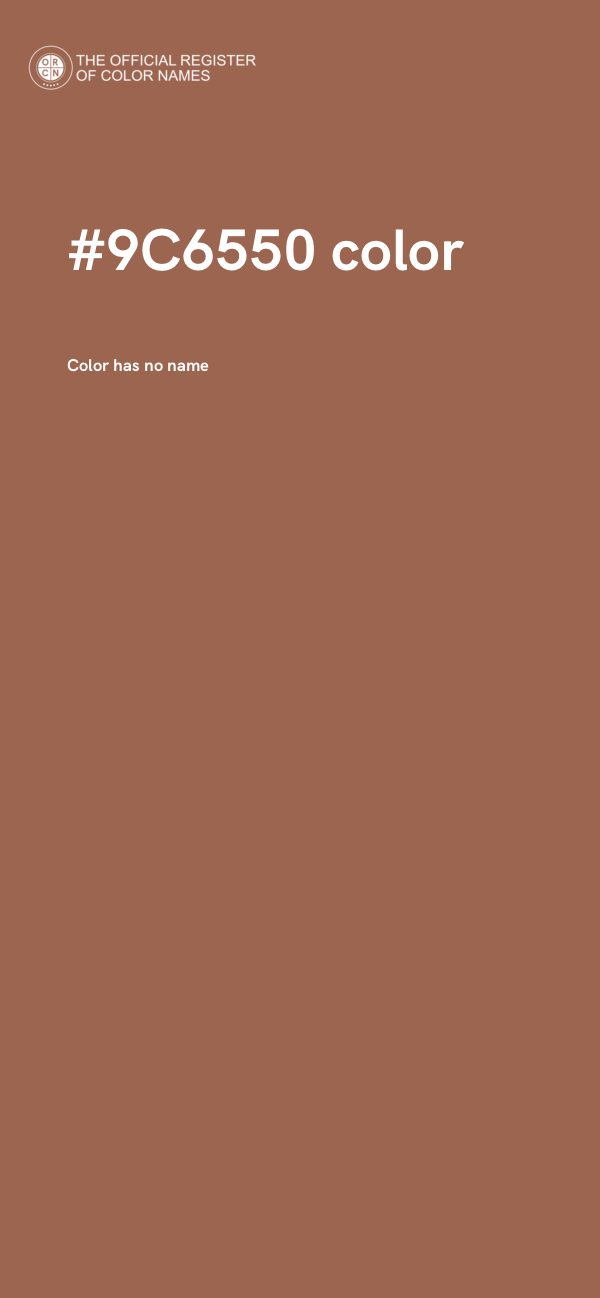 #9C6550 color image