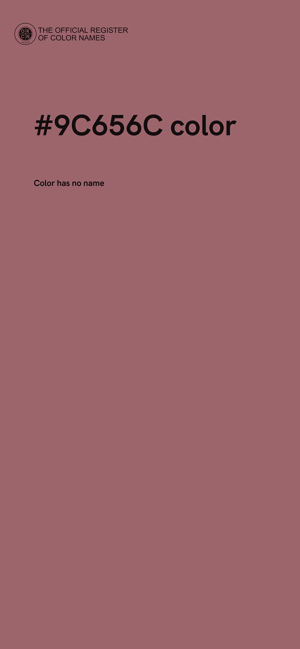 #9C656C color image