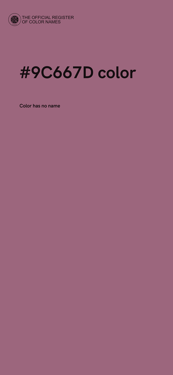 #9C667D color image