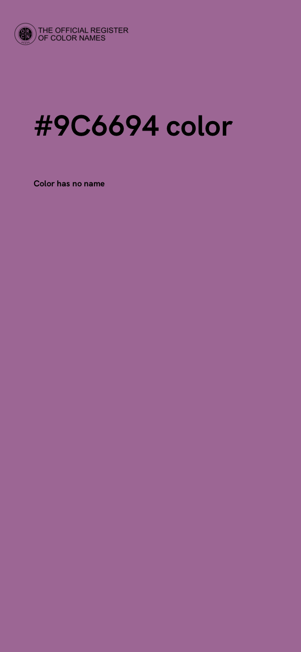 #9C6694 color image