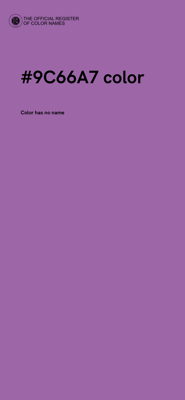 #9C66A7 color image