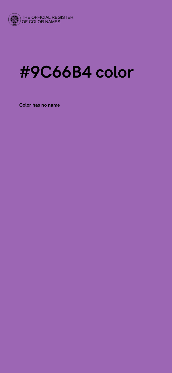 #9C66B4 color image