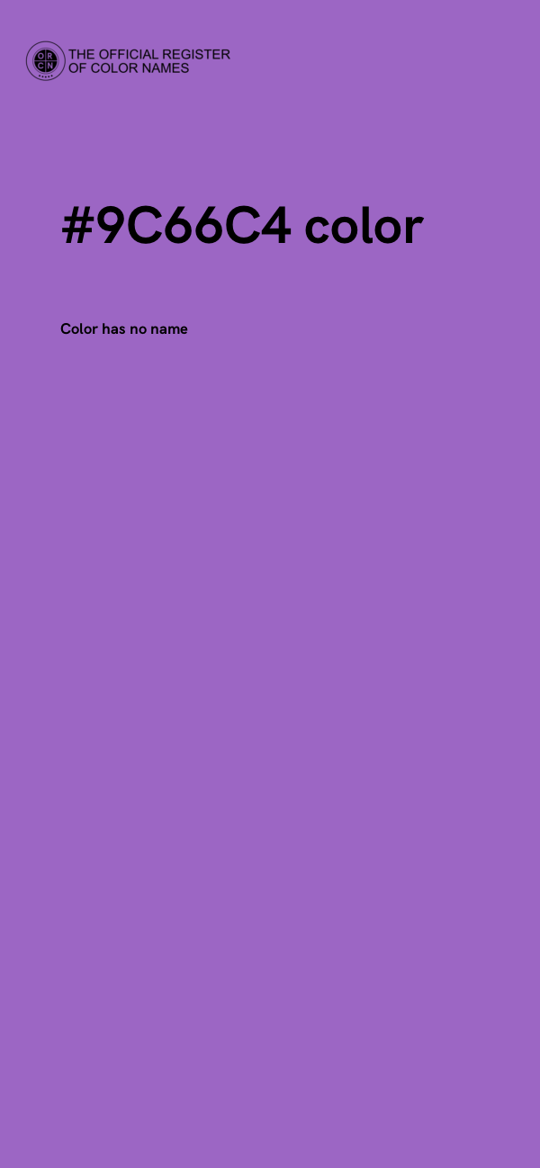 #9C66C4 color image