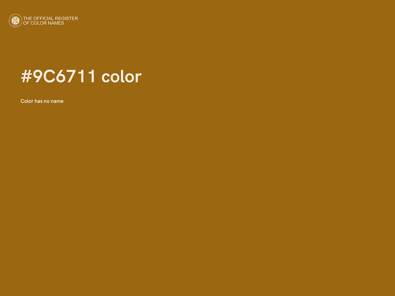 #9C6711 color image