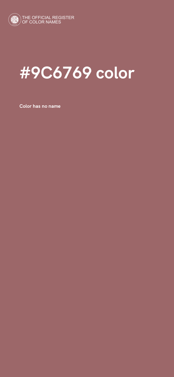 #9C6769 color image
