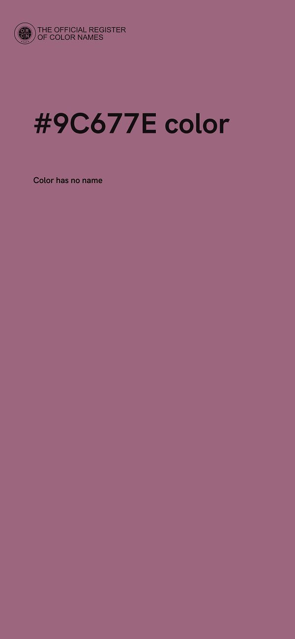 #9C677E color image
