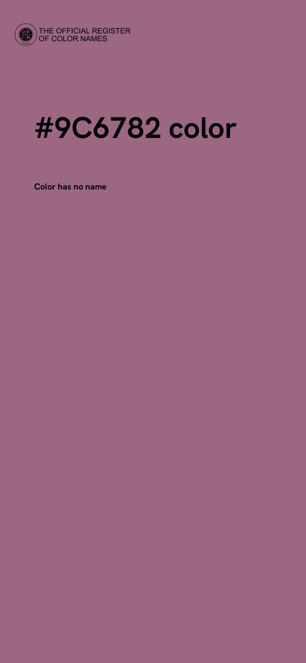 #9C6782 color image