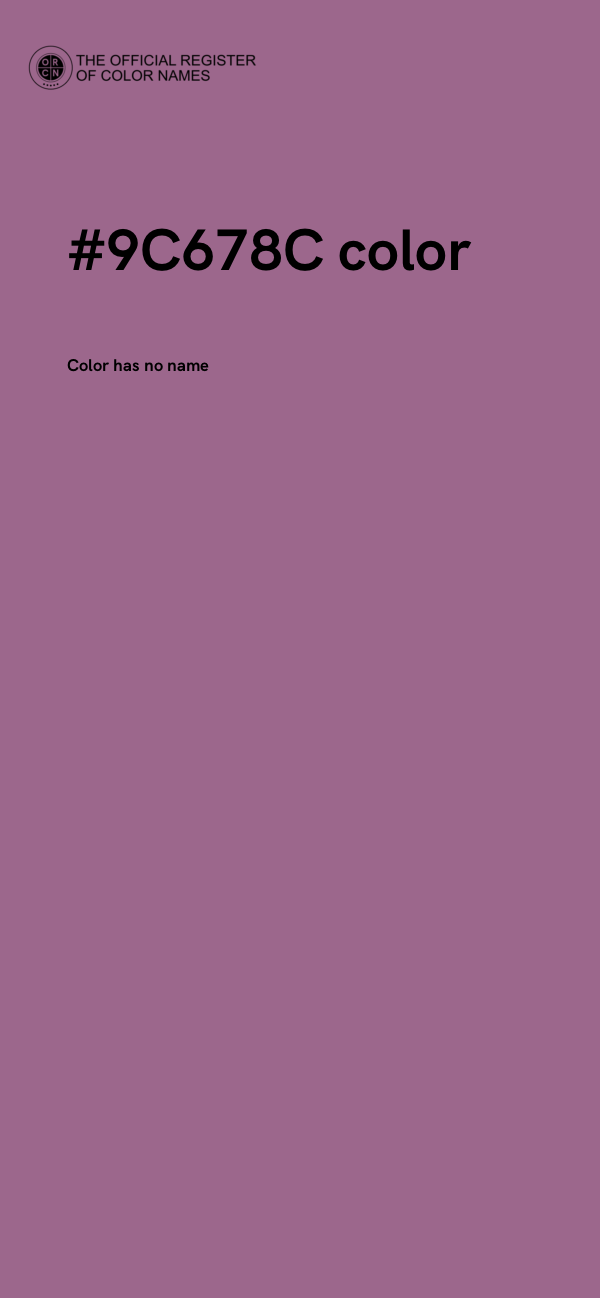 #9C678C color image