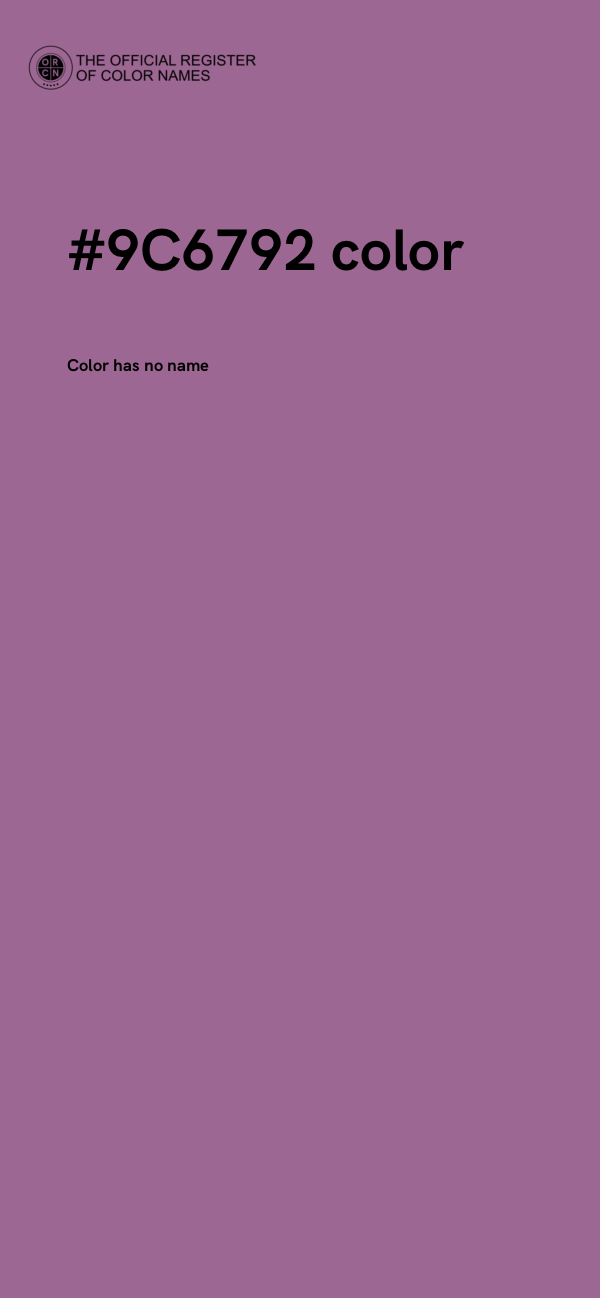 #9C6792 color image