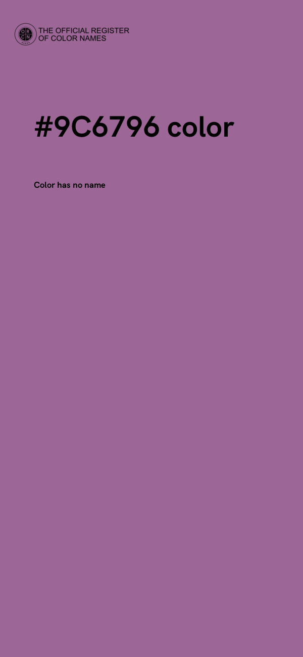 #9C6796 color image
