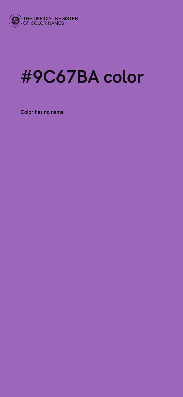 #9C67BA color image