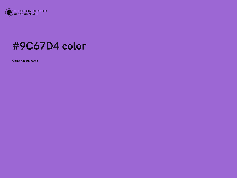 #9C67D4 color image