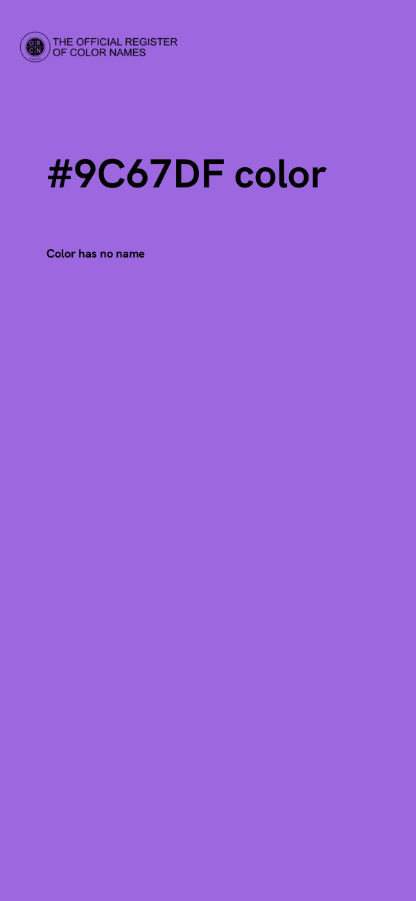 #9C67DF color image