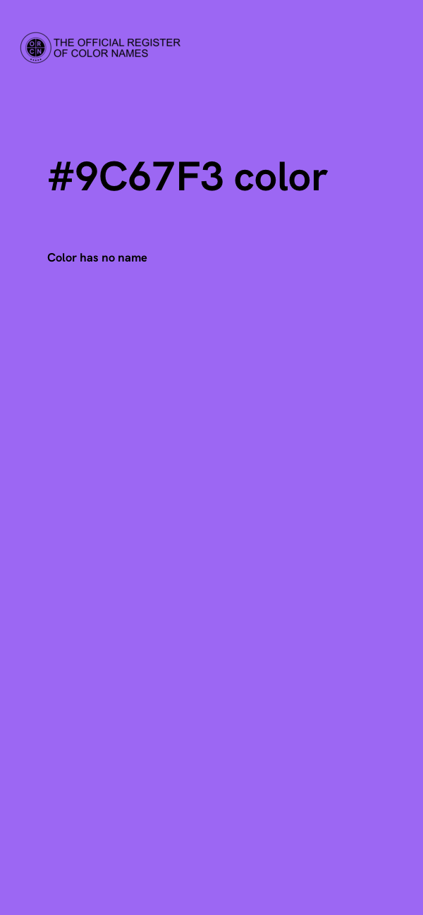 #9C67F3 color image