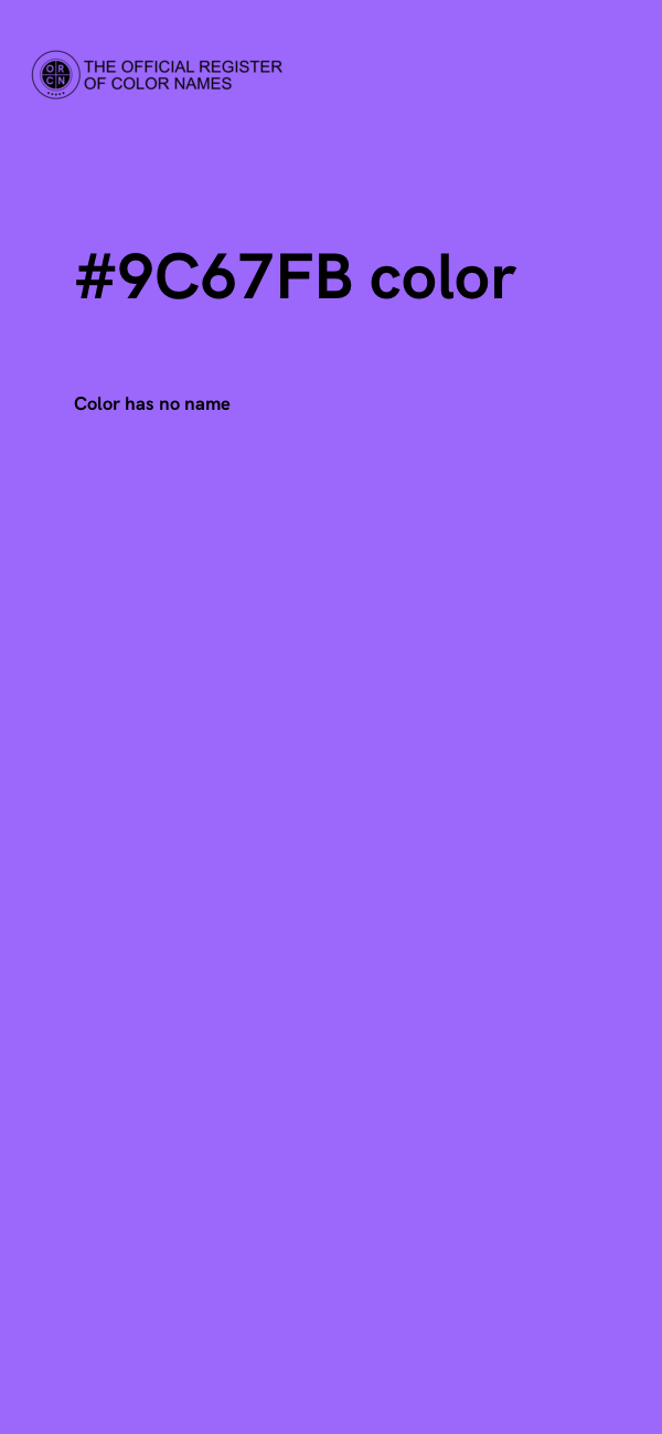 #9C67FB color image