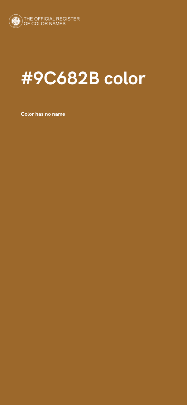 #9C682B color image