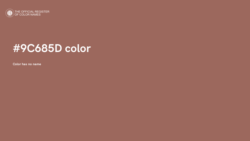 #9C685D color image