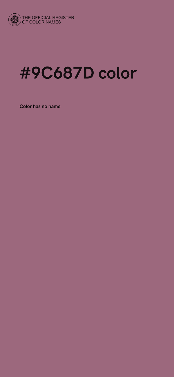 #9C687D color image