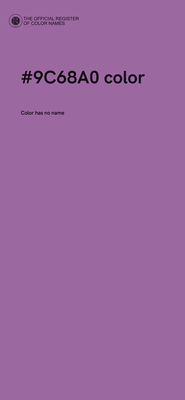 #9C68A0 color image