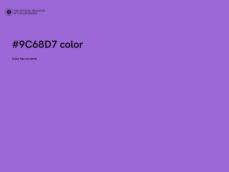 #9C68D7 color image